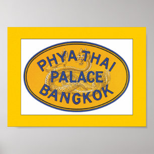 Phya Thai Palace Bangkok (border) Poster