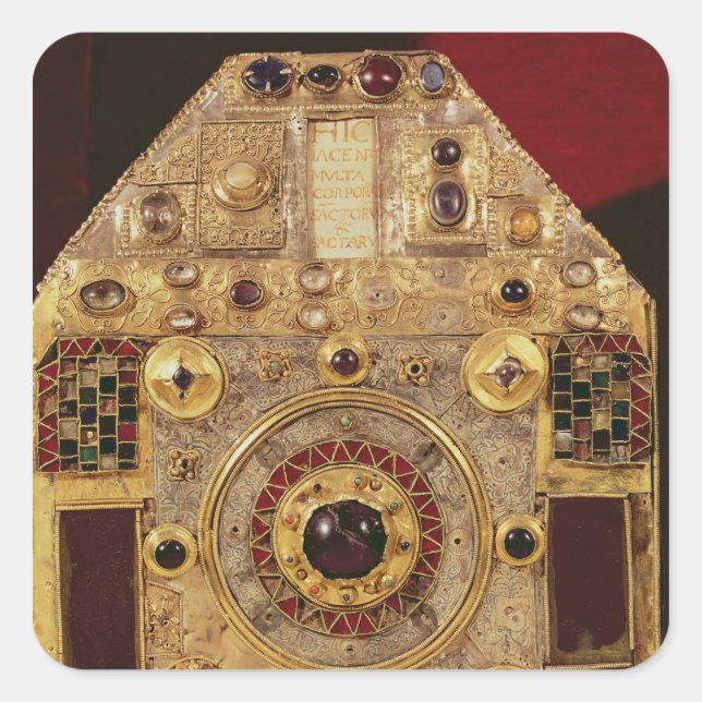 Phylactery or pentagonal reliquary square sticker (Front)