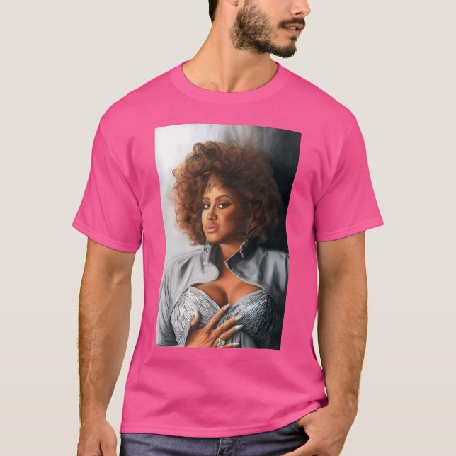 Phyllis Hyman Colour Pencil  Www.Keithmcdowellarti T-Shirt (Front)