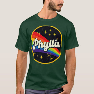 Phyllis Rainbow In Space Vintage Style T-Shirt