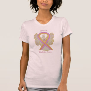 Phyllodes Tumour Awareness Ribbon Angel Art Shirts