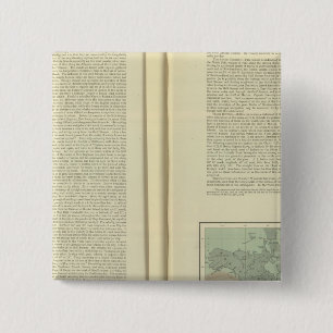 Physical Chart of the Atlantic Ocean continued 15 Cm Square Badge