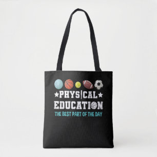 Physical Education PE Teacher Strong School Tote Bag