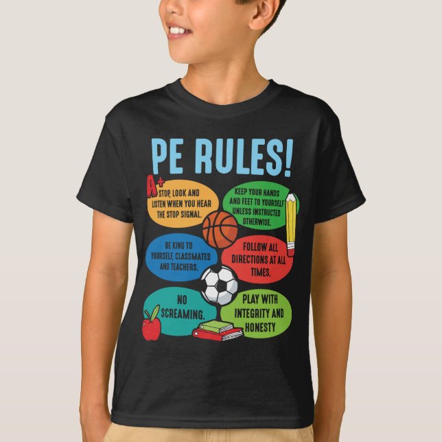 Physical Education Teacher PE sport Educator T-Shirt (Front)