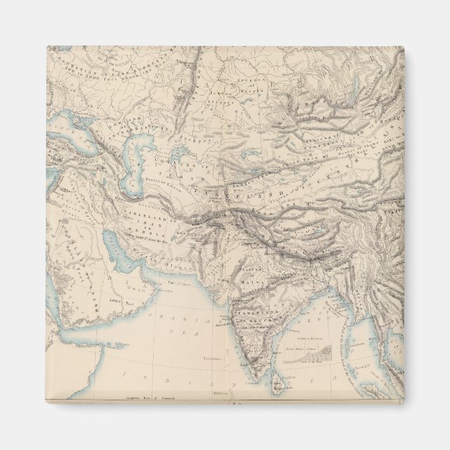 Physical Europe & Asia Magnet (Front)