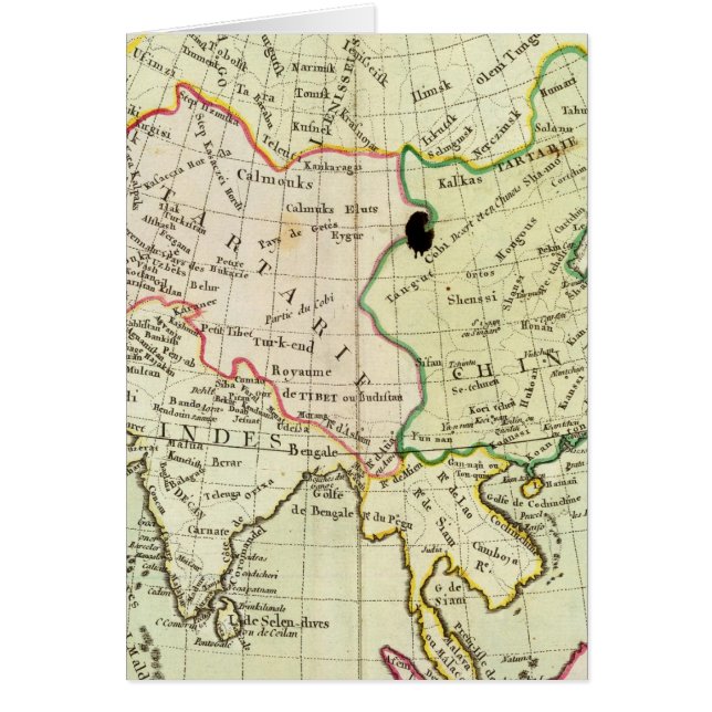 Physical map of Asia (Front)