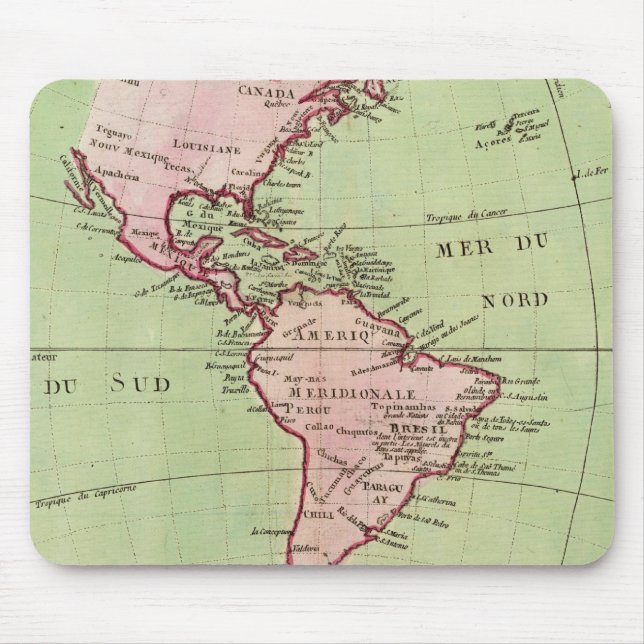 Physical map of the Americas Mouse Pad (Front)