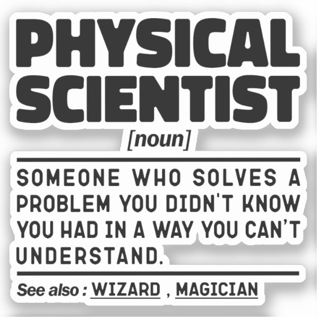Physical Scientist Noun Science Student Memes (Front)