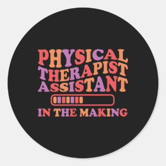 Physical Therapist Assistant To Be Future Pta Stud Classic Round Sticker