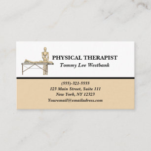 Physical Therapist  Business Card