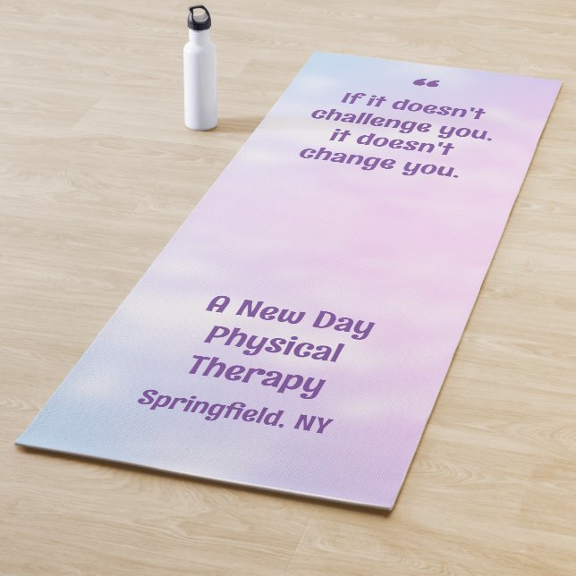 Physical Therapist Business Inspirational Quote Yoga Mat (In Situ)