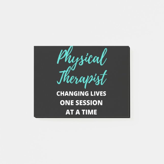Physical Therapist Changing Lives One Session Post-it Notes (Front)