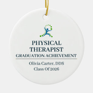 Physical Therapist Custom Name Since Year Ceramic Tree Decoration