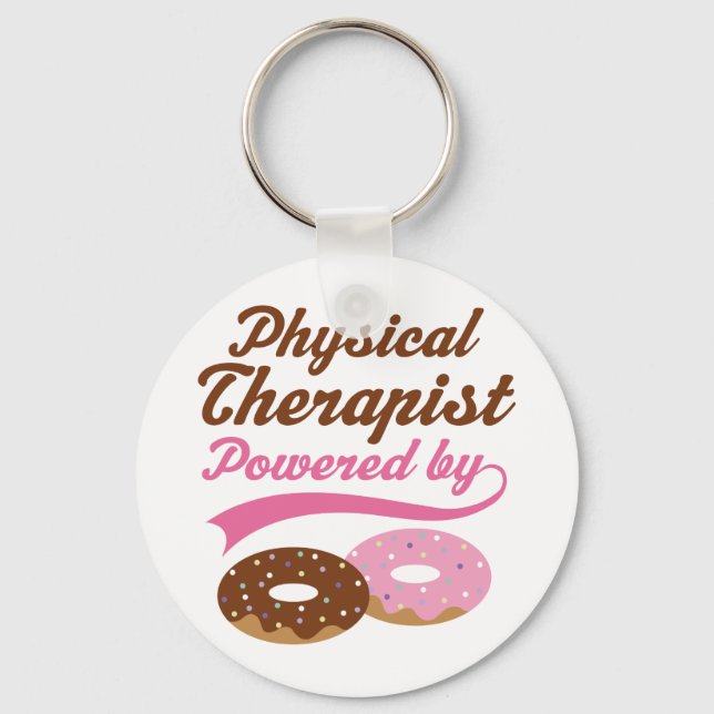 Physical Therapist Funny Gift Key Ring (Front)
