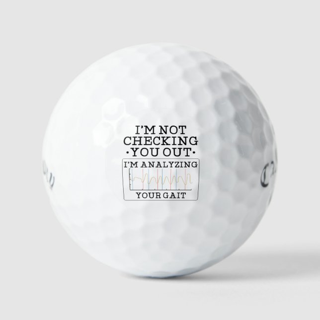 Physical Therapist Gag Funny Saying Golf Balls (Front)