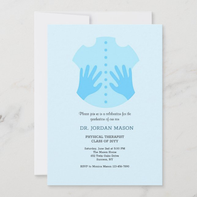 Physical Therapist Graduation Invitation (Front)