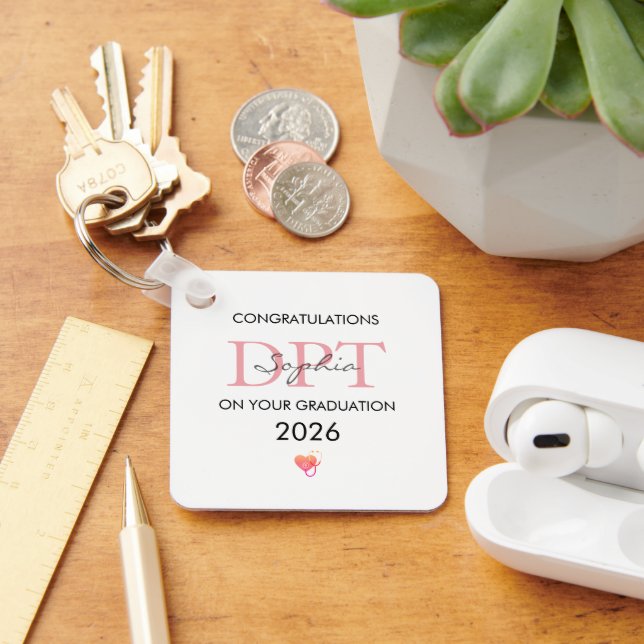 Physical Therapist Graduation Personalised Class o Key Ring (Desk)