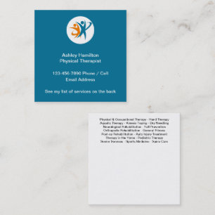 Physical Therapist Medical Business Cards