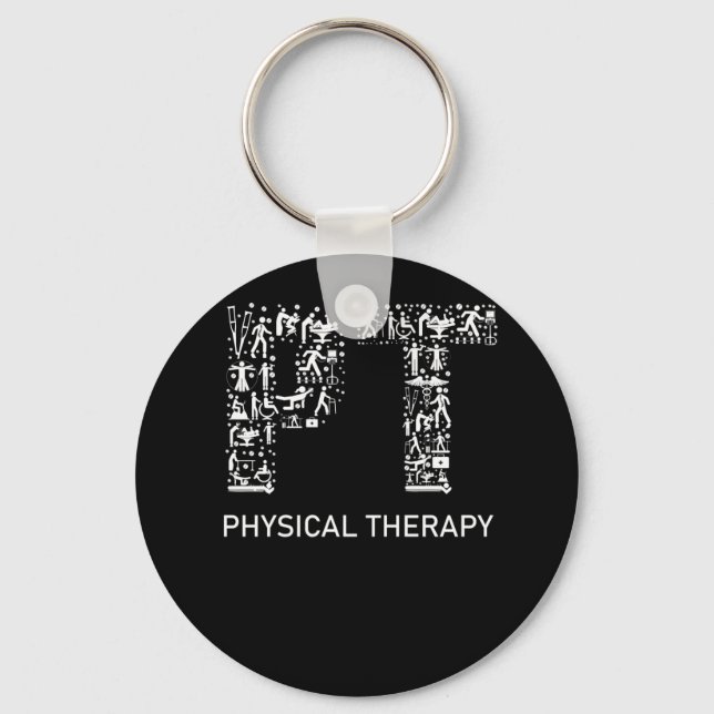 Physical Therapist Physical Therapy Gift PT Month Key Ring (Front)