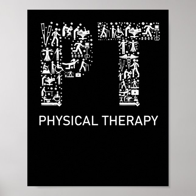 Physical Therapist Physical Therapy Gift PT Month Poster (Front)