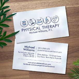 Physical therapist - Physiotherapy Business Card