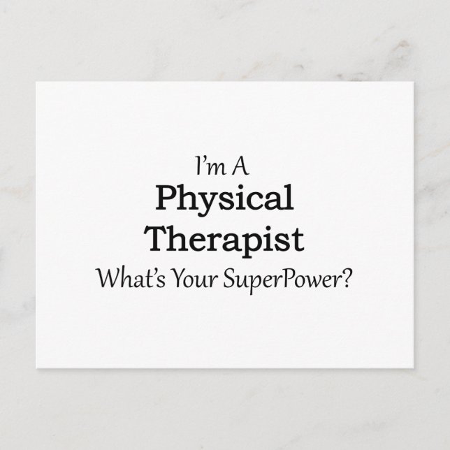 Physical Therapist Postcard (Front)