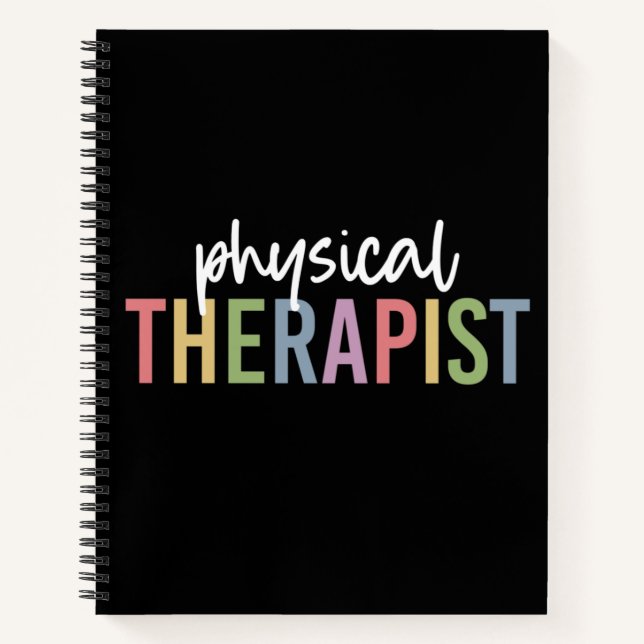 Physical Therapist PT Graduate Physiotherapy Gifts Notebook (Front)