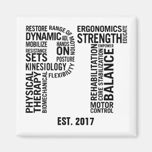 Physical Therapist PT Magnet