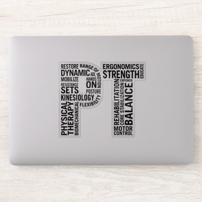 Physical Therapist PT Physical Therapy Sticker (Computer)