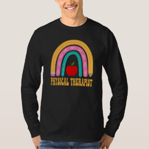 Physical Therapist Rainbow Cute Back To School App T-Shirt