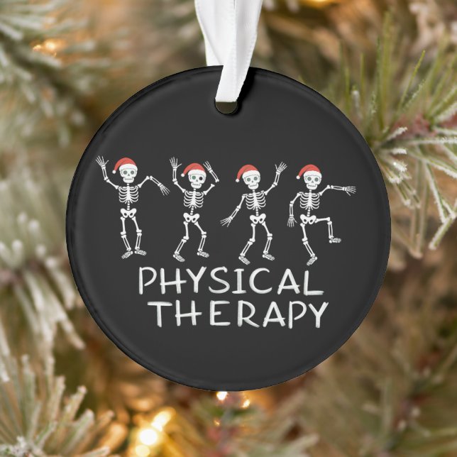Physical Therapist Skeleton Christmas DPT Student  Ornament (Tree)