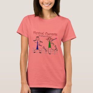 Physical Therapist Stick People "Keep Moving" T-Shirt