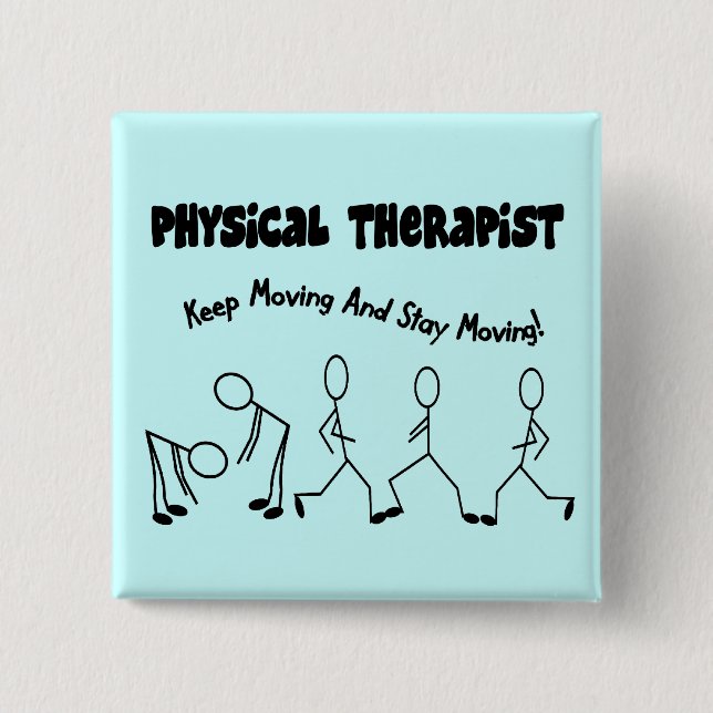 Physical Therapist T-Shirts and Gifts 15 Cm Square Badge (Front)