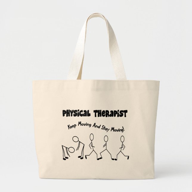 Physical Therapist T-Shirts and Gifts Large Tote Bag (Front)