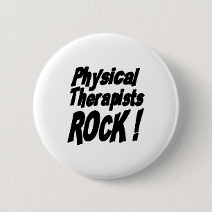 Physical Therapists Rock! Button