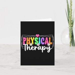 Physical Therapy Back To School Physical Therapist Card