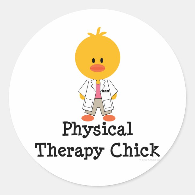 Physical Therapy Chick Stickers (Front)