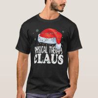 Physical Therapy Claus Christmas Funny Matching Co