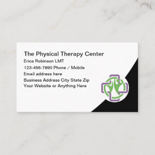 Physical Therapy Clinic Therapist Business Cards