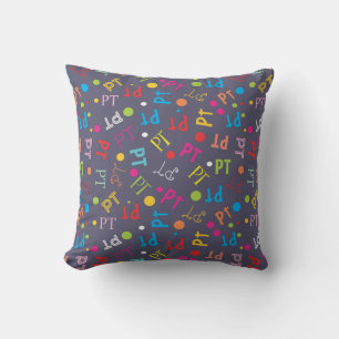 Physical Therapy Colourful Letters  Cushion