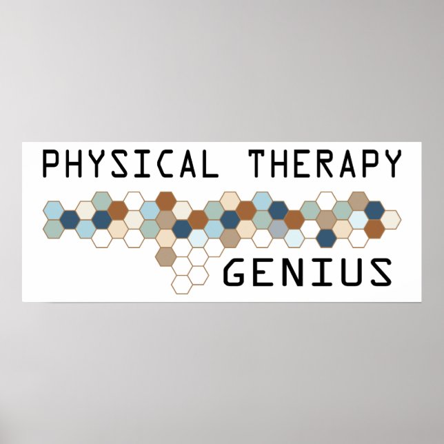 Physical Therapy Genius Poster (Front)