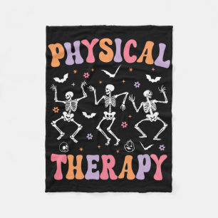 Physical Therapy Halloween Fun Physical Therapist Fleece Blanket