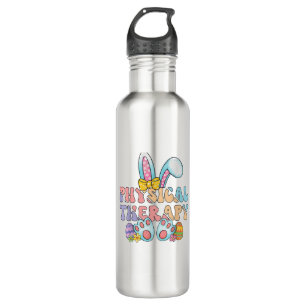 Physical Therapy Happy Easter Bunny Eggs PT Therap 710 Ml Water Bottle