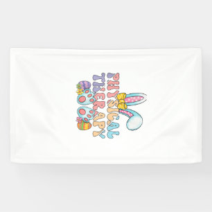 Physical Therapy Happy Easter Bunny Eggs PT Therap Banner