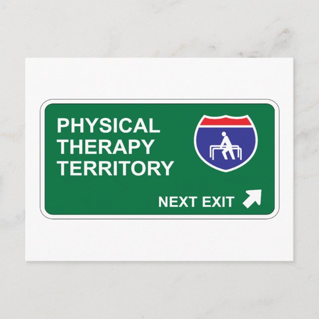 Physical Therapy Next Exit Postcard (Front)