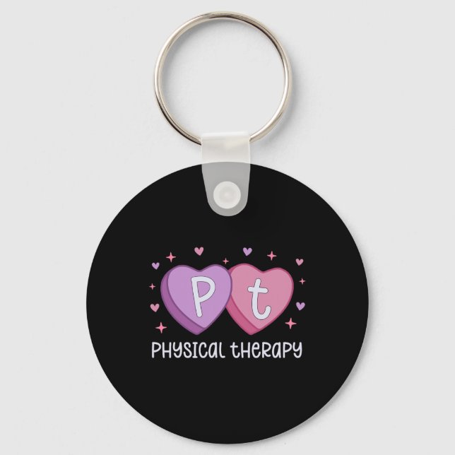 Physical Therapy Nurse Valentine's Candy Nursing S Key Ring (Front)