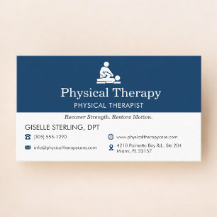 Physical Therapy Office Business Card
