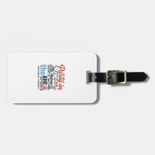 Physical Therapy Party in the USA Vintage T-Shirt_ Luggage Tag