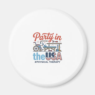 Physical Therapy Party in the USA Vintage T-Shirt_ Magnet