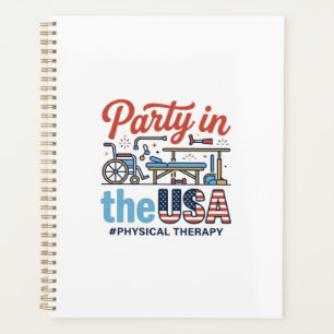 Physical Therapy Party in the USA Vintage T-Shirt_ Planner